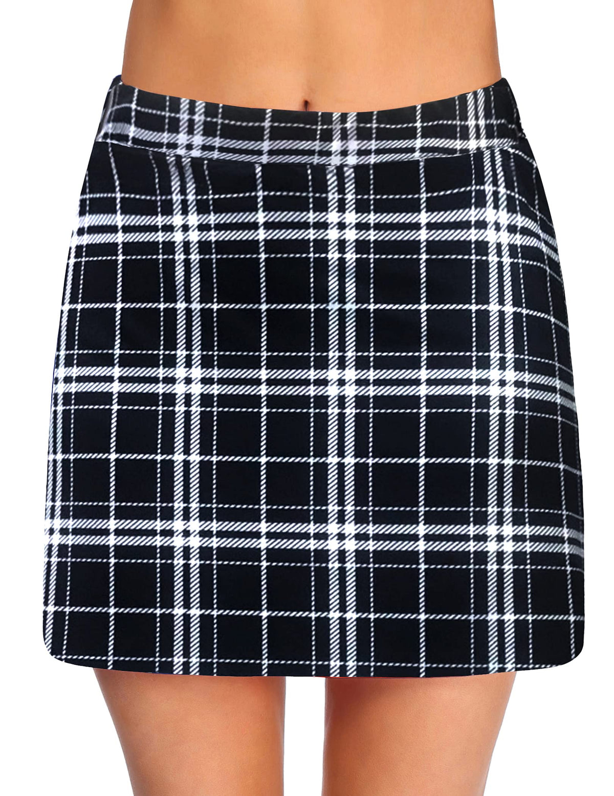 Ekouaer 16“ Golf Skorts for Woman with Inner Pockets Silicone Grippers Tennis Skirt Quick Dry Athletic Pickleball Skort