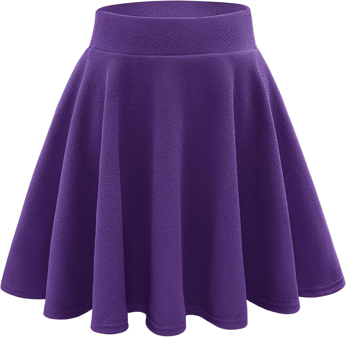 Stelle Women's Casual Skort with Shorts Basic Versatile Stretchy Flared Pleated Skater Mini Skirts
