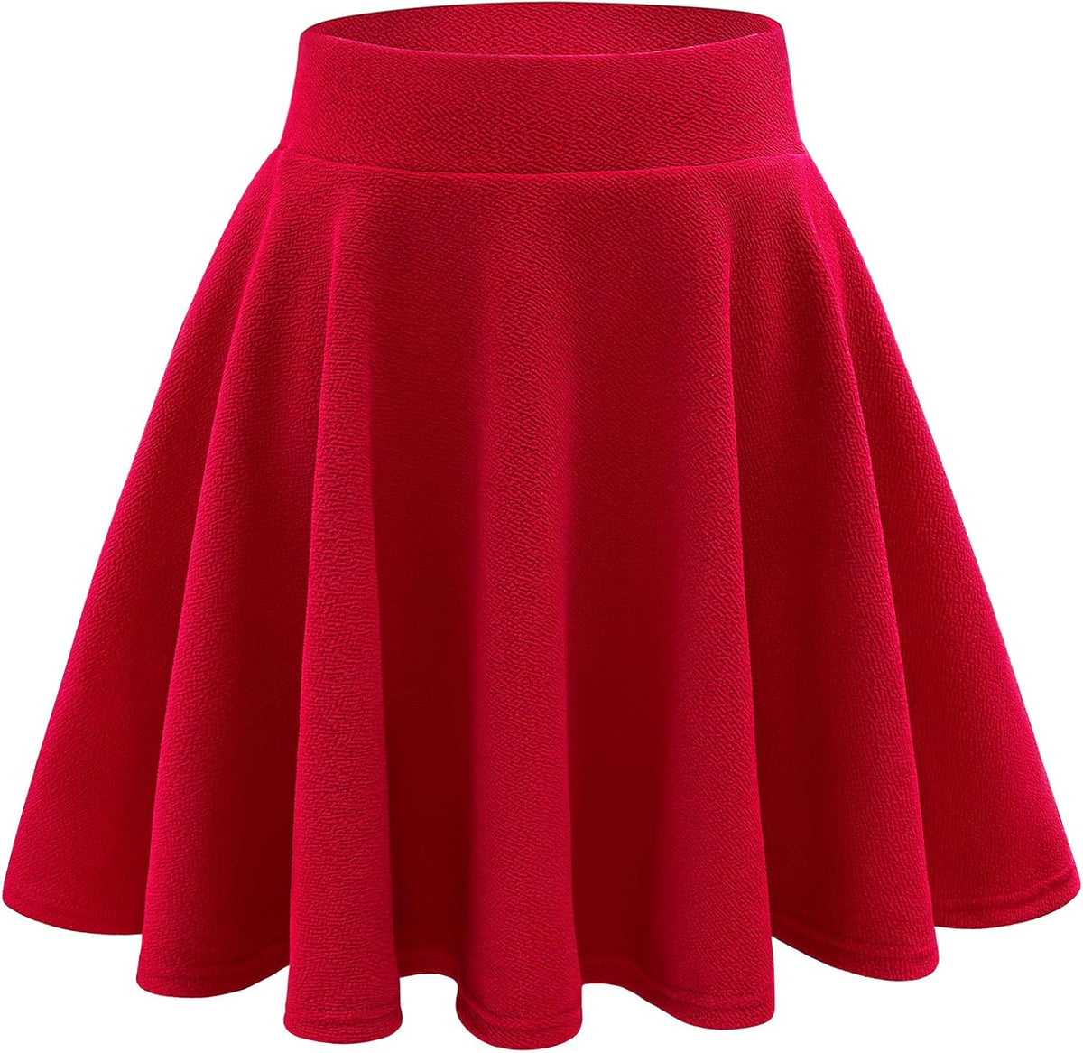 Stelle Women's Casual Skort with Shorts Basic Versatile Stretchy Flared Pleated Skater Mini Skirts