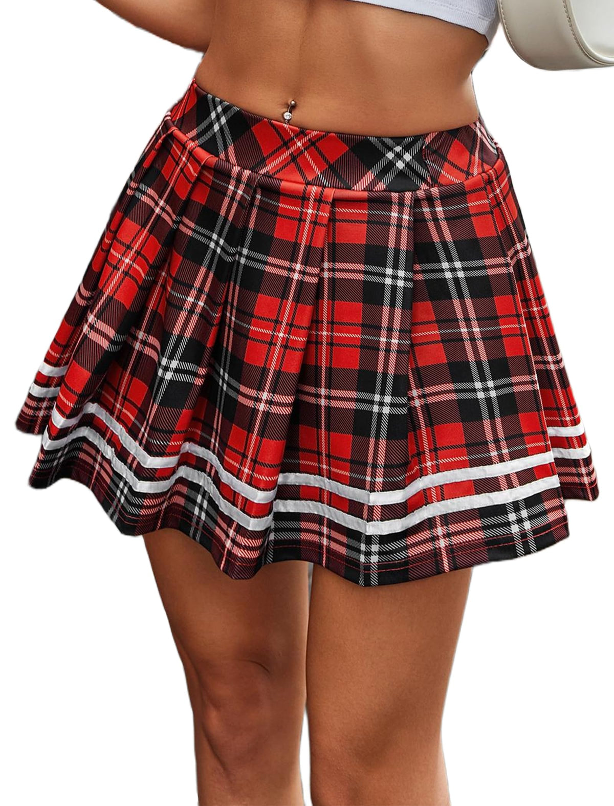 Avidlove Womens Pleated Skirt School Uniform Skirt Mini Skirt Pleated Cheer Skirt