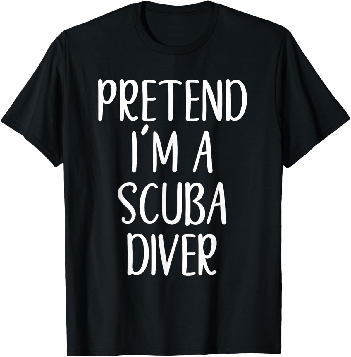 Funny Pretend I'm A Scuba Diver Costume Halloween Easy