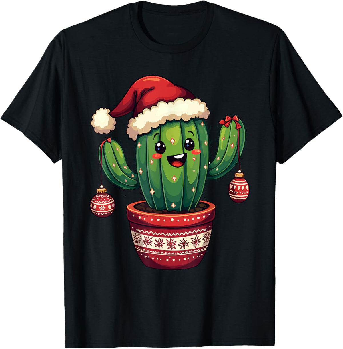 Cactus Santa Hat Funny Christmas Xmas Men Women Kids