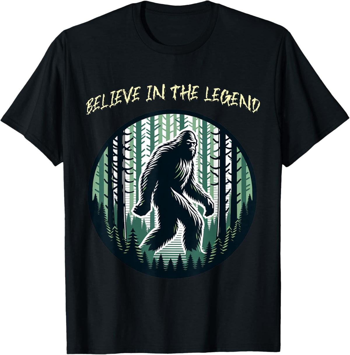 Sassy the Sasquatch Funny Retro Camping Legend Cartoon
