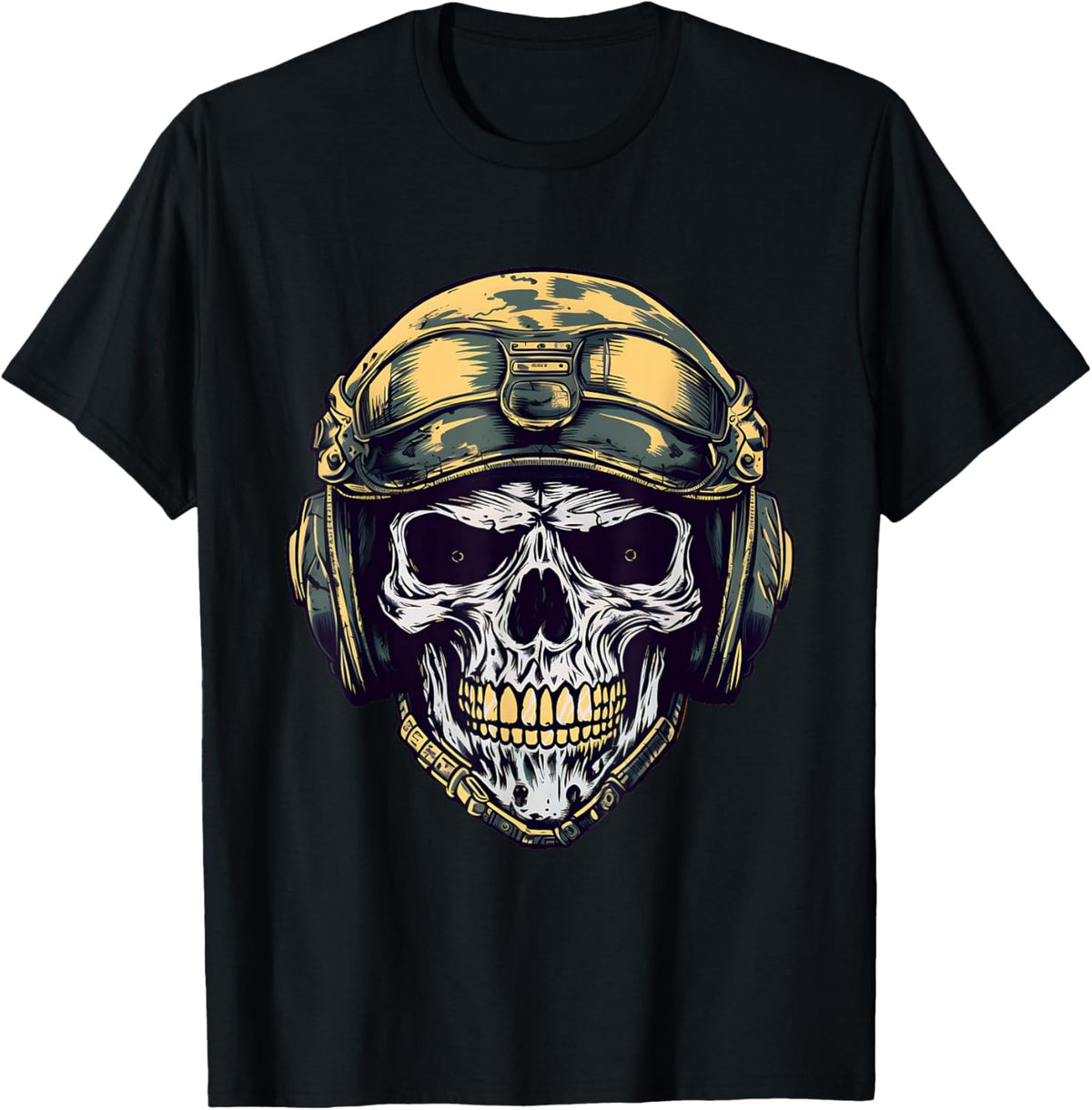 Military Skull Funny Halloween Skeleton Soldier Fighter Camo