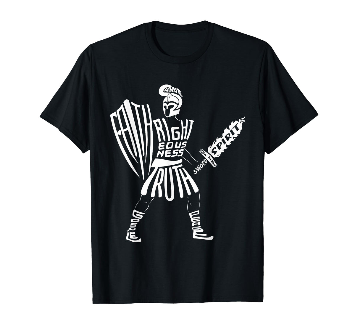 Put on The Full Armor of God, Christian Jesus, Bible Verse T-Shirt