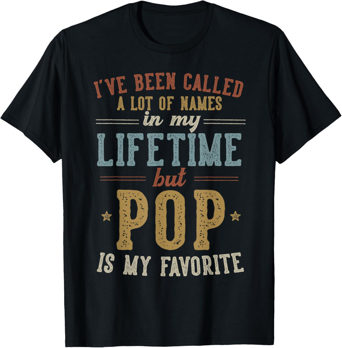 Pop Is My Favorite Name - Father's Day Pop T-Shirt