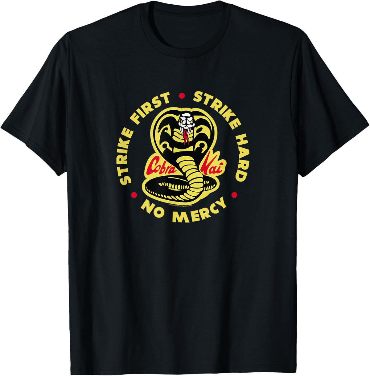 Cobra Kai Strike First Cobra Logo TV Show T-Shirt