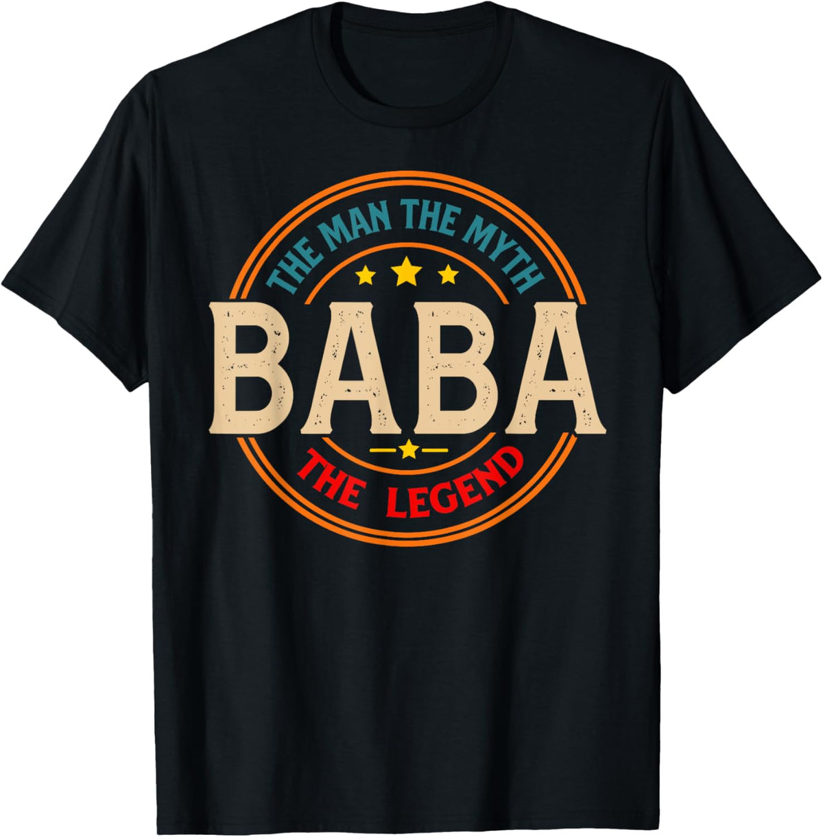 BABA The Legend The Man, Funny BABA Fathers Day T-Shirt